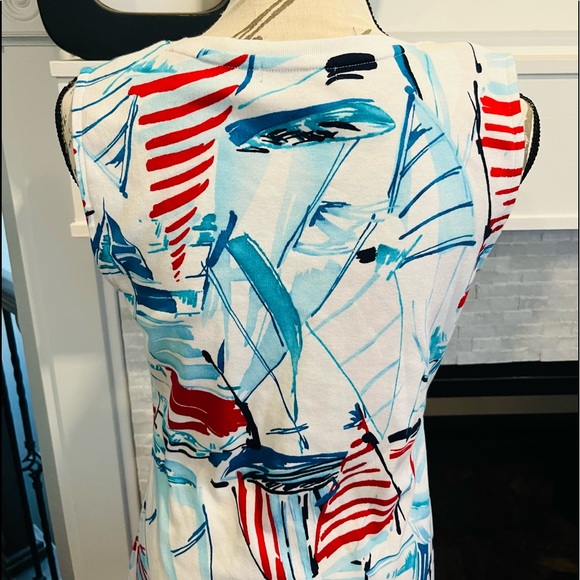 Women's Chaps Sailboat Lace-Up Dress - Picture 6 of 9